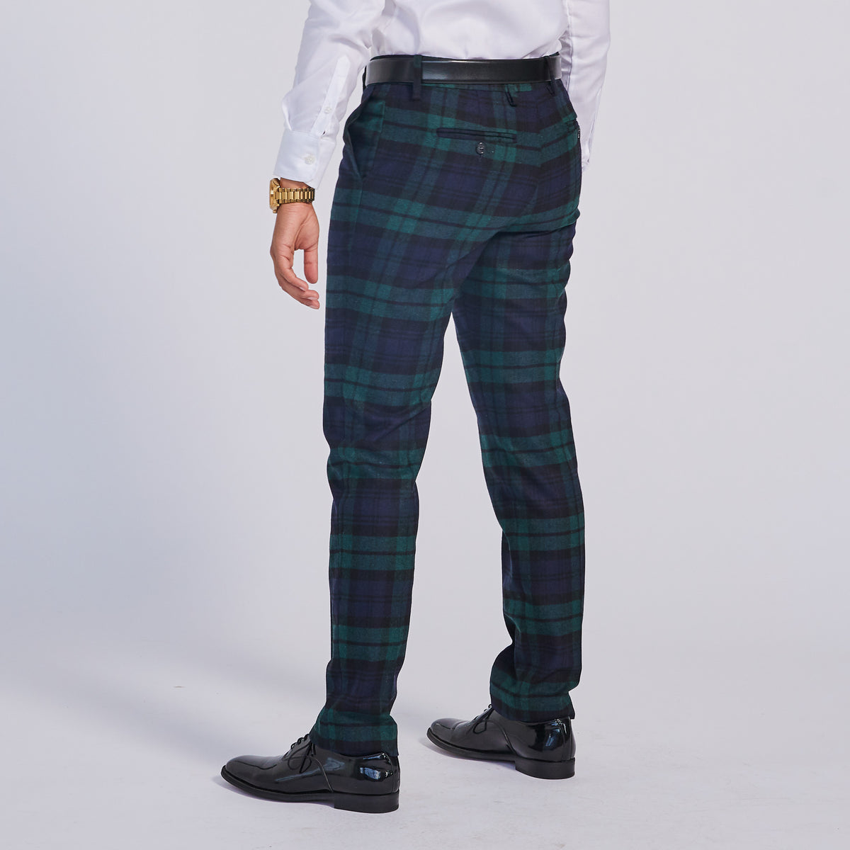 Menswear Inspired Blackwatch Plaid Dress Pants for women, AFAB, non-binary and masc presenting folks