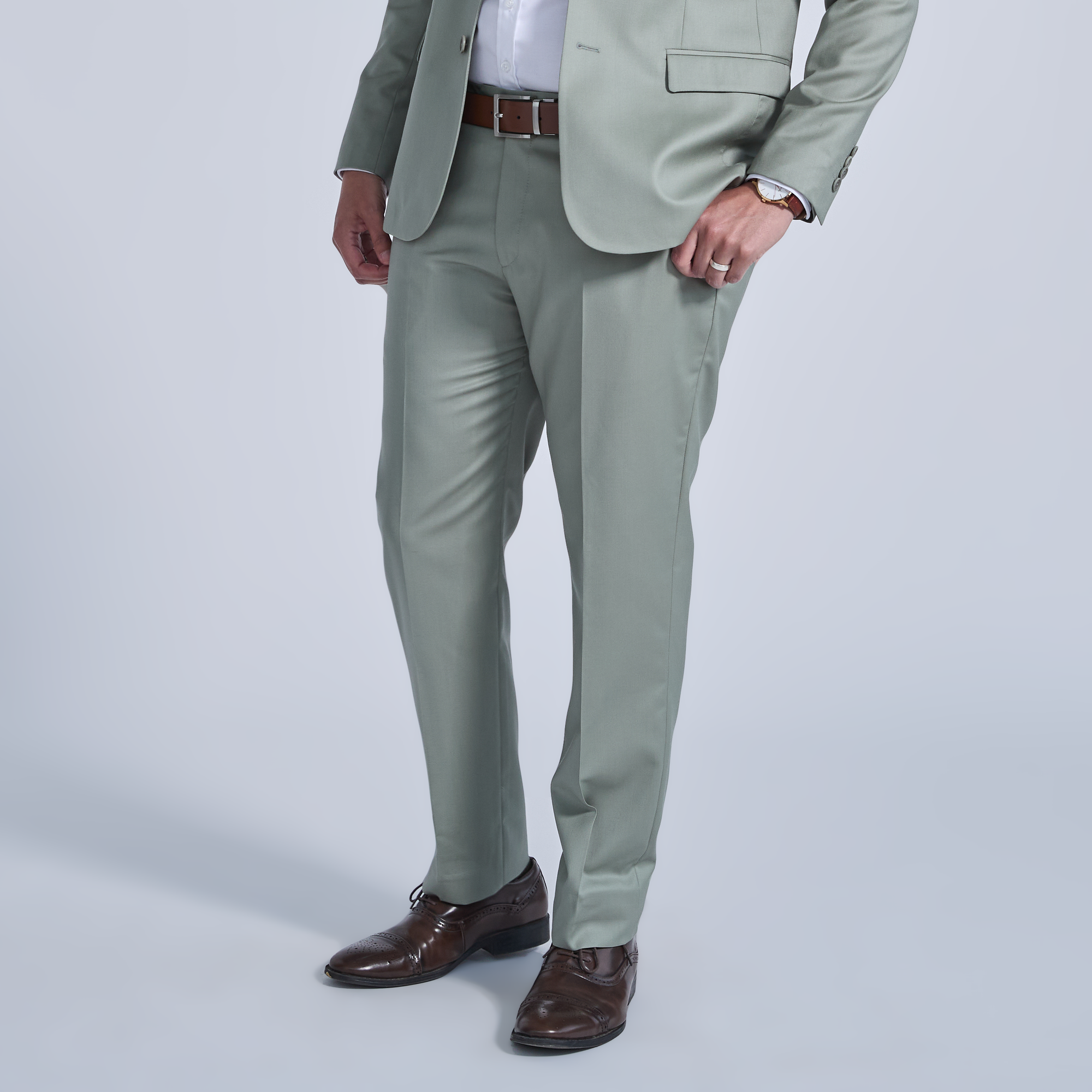 Sage Dress pants for women, trans, and non-binary folks. Color: Sage