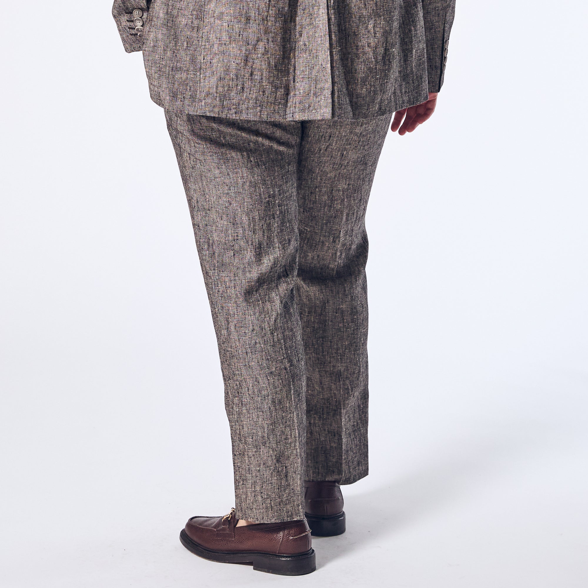 Driftwood Linen Dress Pants made by Kirrin Finch. Color: Driftwood