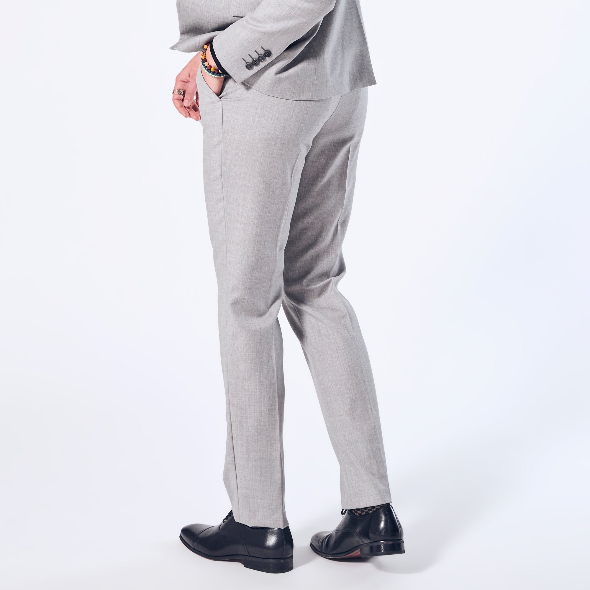 Androgynous Sky Grey dress pants. Color: Sky Gray