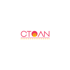 Logo of Ctoan ( CTOAN written in thin red text with an underline beneath it) on a white background