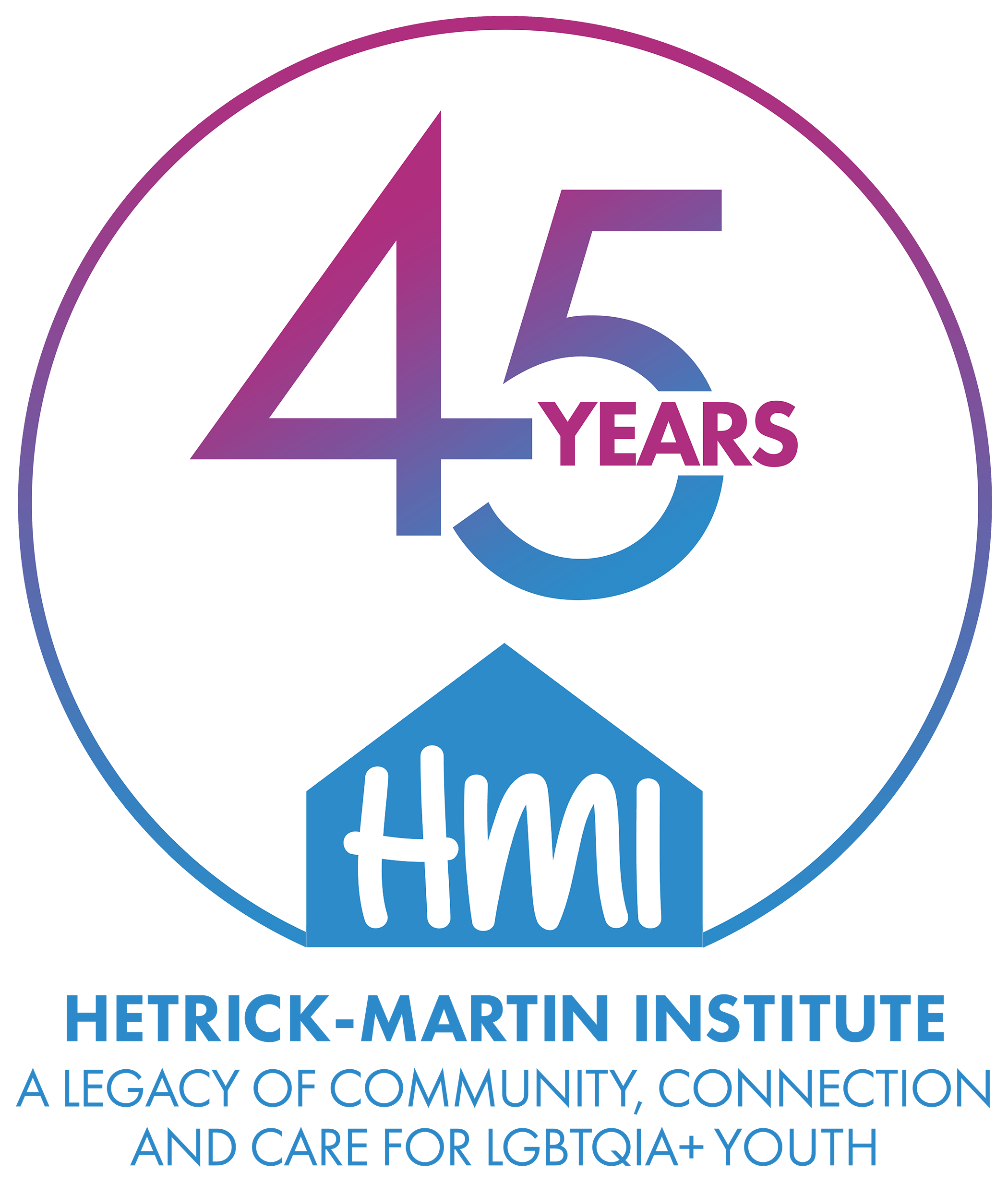 HMI 45 year anniversary logo.
