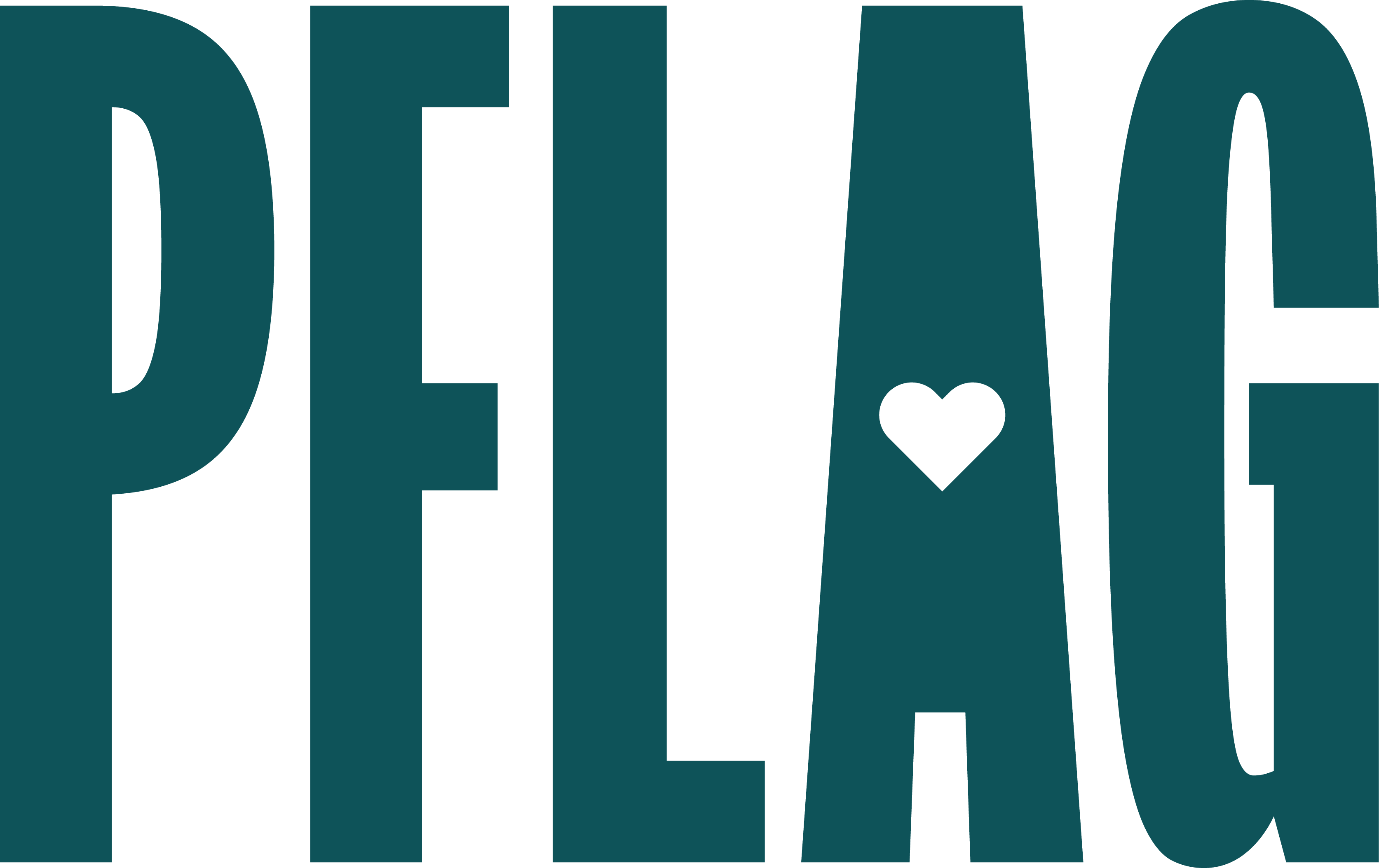 Teal logo for PFLAG