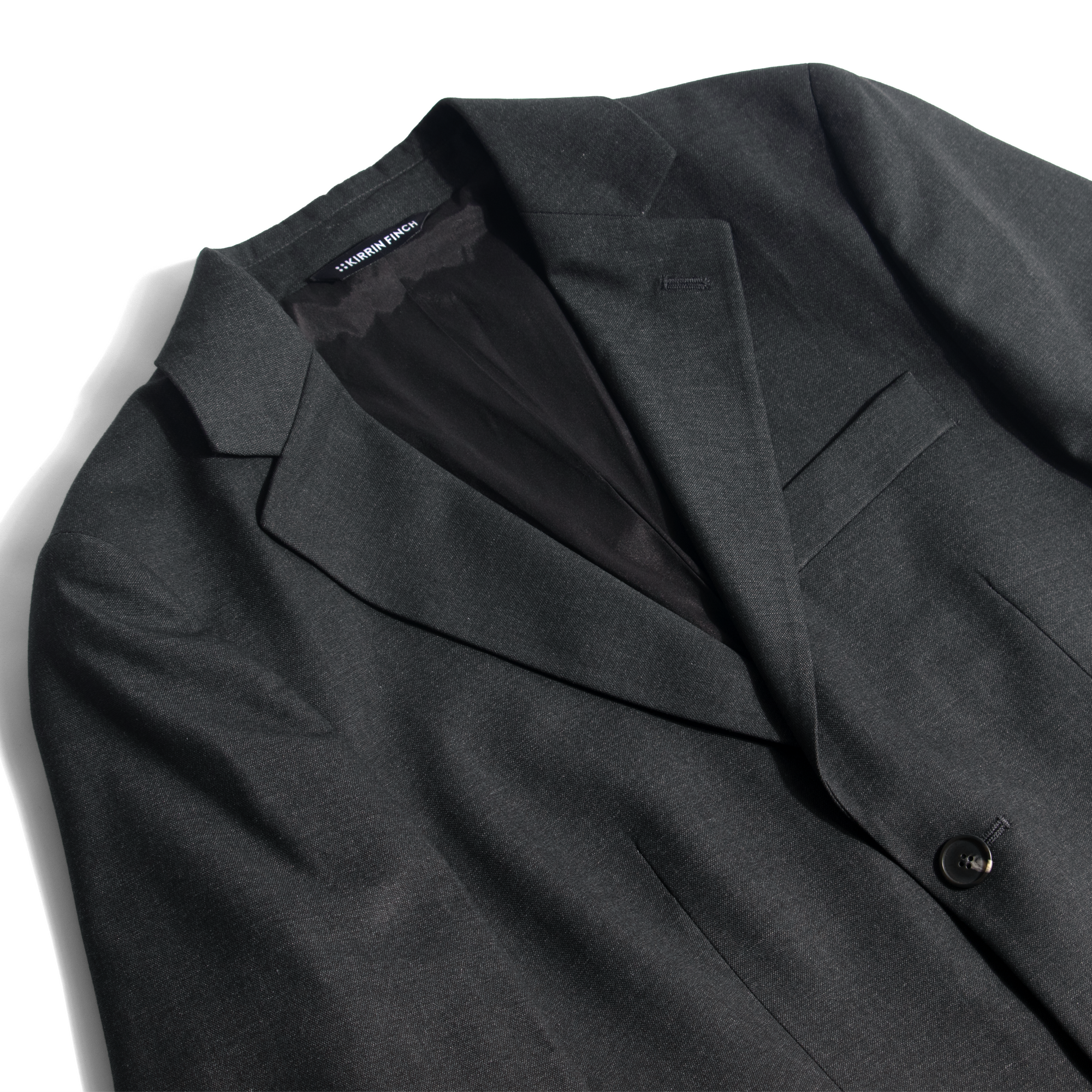 The Scout Suit with stretch lining. Comfortable suiting for women, trans, masc, and nonbinary folk.  Color: Gunmetal