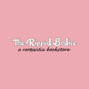 Logo of 'The Ripped Bodice' romantic bookstore on a white background