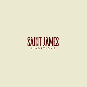 Saint James logo on a beige background